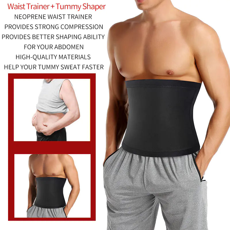 Men's Waist Slimming Sauna Trainer Belt